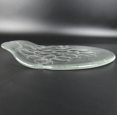 Kosta Boda Glas Teller Serie Grape Ann Wärff Design Glass Plate Sweden 70s + - Picture 2 of 4