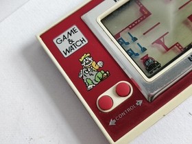 Vintage Nintendo GAME&WATCH MARIO'S Cement Factory Handheld game tested-d0212-
