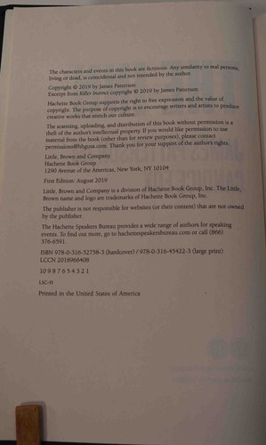 JAMES PATTERSON THE INN 2019 1ST EDITION Fine HCDJ - Picture 5 of 5