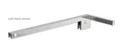 Chrome 10mm Wet Room Minimal Shower Screen Left Hand Adjustable Stabilizing Arm