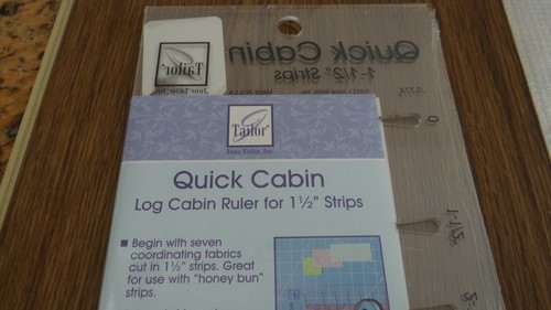 June Tailor Quick Cabin Ruler For Log Cabin Quilts with 1.5 Inch Strips 7.5" BLK - Bild 9 von 9