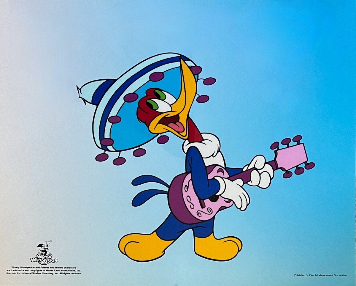 Jouet Rare Woody Woodpecker (Picou) De 1993 - Cartoon Star Avec Bugs Bunny - Occasion Vintage
