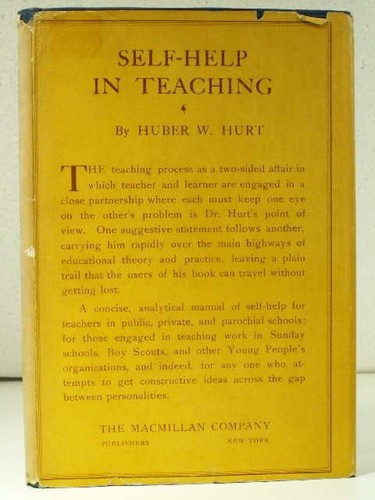 1921 SELF-HELP IN TEACHING Huber Hurt Attention Mind-Set Rare 1st Edition HCDJ - Picture 1 of 9