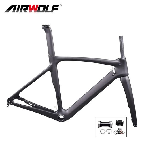 700C Carbon Fiber Road Bike Frame Disc Brake Thru Axle 142*12MM Bicycle Frame - Picture 2 of 44