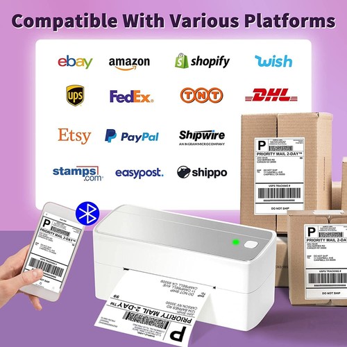 Phomemo Bluetooth Thermal Direct Shipping Label Printer 4x6 for AU Post eBay Lot - Picture 8 of 20