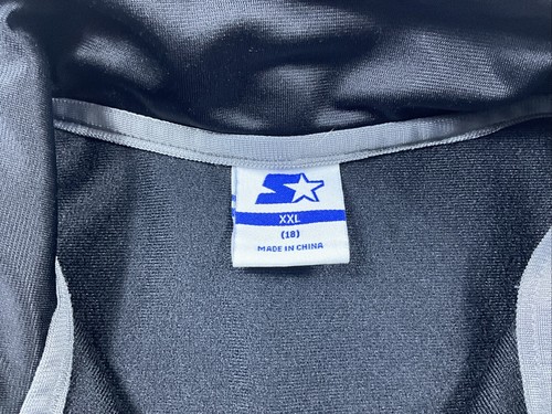 Starter Youth Boys XXL Black/Gray Track Jacket Full Zip Pockets  - Picture 3 of 9