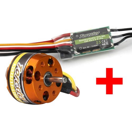 Torcster Antriebsset XXS für 3s Brushless Flugzeug Shock Flyer 3D Segler Elektro - Picture 4 of 5