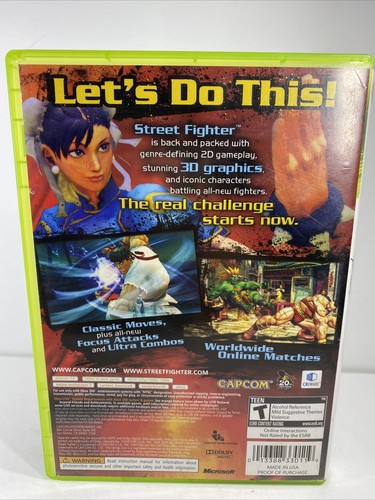 Street Fighter IV (Microsoft Xbox 360, 2009) - Picture 3 of 4