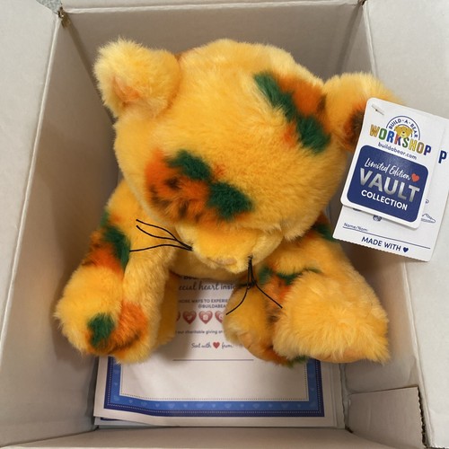 BRANDNEU IN DER HAND Build A Bear 2024 Gewölbe orange Halloween Kürbis Kätzchen - Bild 5 von 7