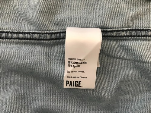 NWT PAIGE Men's Raymond Long Sleeve Denim Shirt Dacey Size XXL - Picture 13 of 17