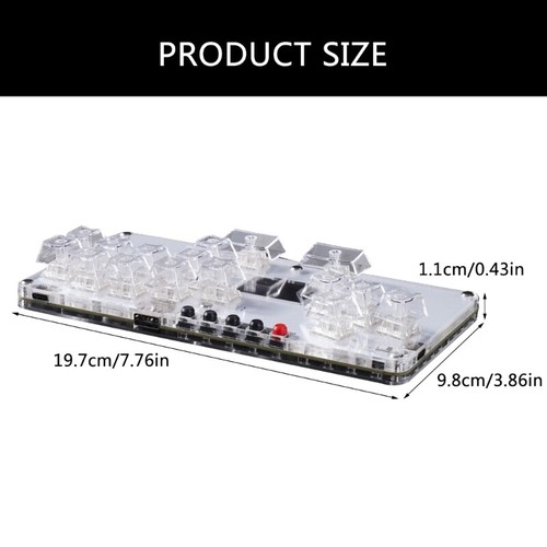Gaming Keypad for PC Arcade Controller Arcade with Light 16Keys - Picture 8 of 10