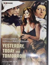 Yesterday, Today & Tomorrow (DVD, 1963 Film) Sophia Loren - W/ Booklet - RARE