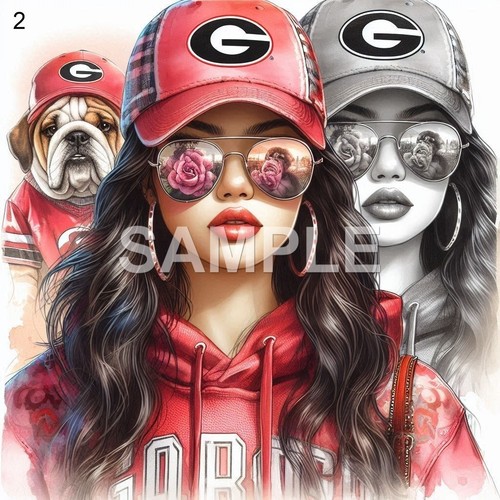 Georgia Bulldogs VINYL  iron on transfer (choice of 1) - Bild 2 von 12