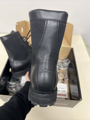 MENS ROCKY 2080 8” PORTLAND LACE-TO-TOE WATERPROOF BOOTS SIZE 9W - Picture 10 of 16