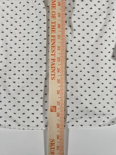 Jack Spade Check Collared Button Down Long Sleeve Dress Shirt White Pattern Sz M - Picture 7 of 7