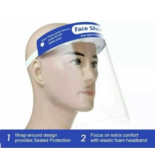 10 PIEZAS Casco Cajero Cajero Cara Reutilizable Protector Facial Completo de Seguridad - Imagen 5 de 7