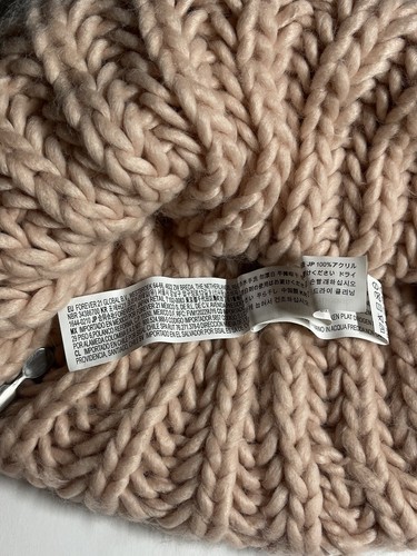 CAPPELLO LANA CALDO FOREVER 21 donna maglia costina invernale casual ROSA taglia unica - Foto 3 di 4
