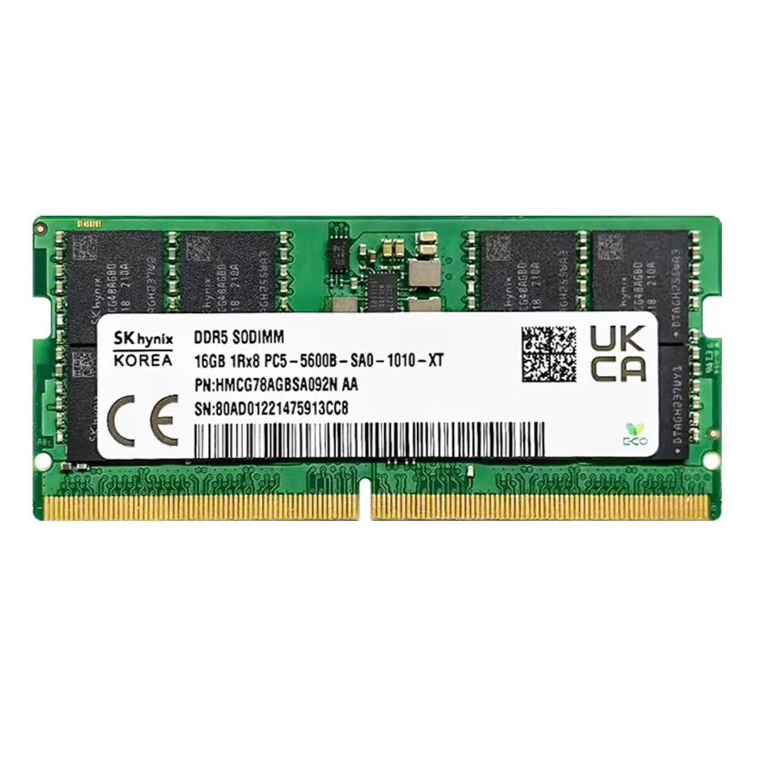 SK hynix DDR5-5600 SODIMM 16GB×2 32GB Hynix 32GB 2X16GB DDR5 5600MHz PC5-44800 262-Pins 1RX8