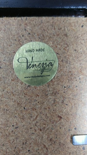 GENOVA Wood Silver Metal Picture Photo Frame Hand Made Venezia Italy 11 x 9.5" - Picture 4 of 12