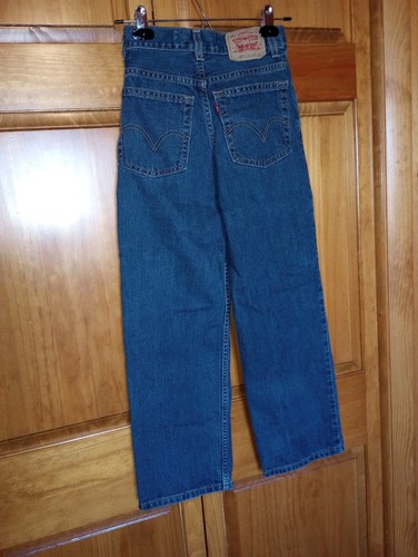 12 in boys size (or girls) Levis SLIM 550 Jeans Relaxed 24 x 26 made in 2010 EUC - Picture 10 of 24