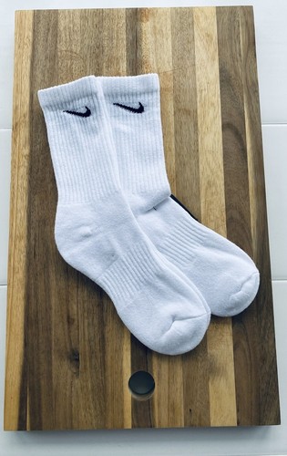 Nike Everyday White Cushioned Cotton Socks Medium 5-8 1 Pair Teens Older Kids - Picture 9 of 9