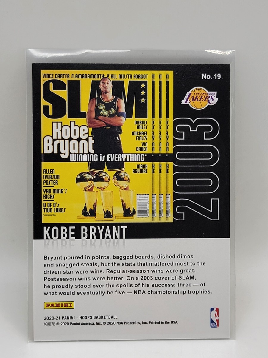 2020-21 Panini NBA Hoops - Slam #19 Kobe Bryant | eBay