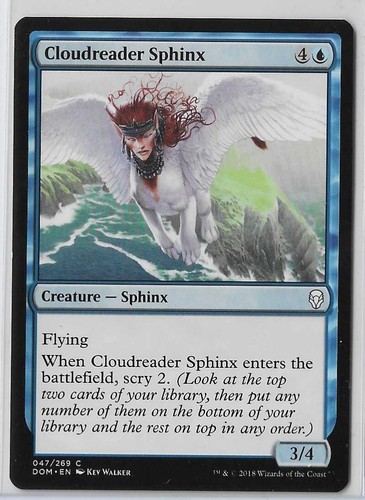 MTG Cloudreader Sphinx Dominaria (DOM) Common Magic Card #047/269 Unplayed - Picture 3 of 3