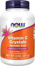 NOW FOODS Vitamin C Crystals, Antioxidant Protection*, 8oz Powder Exp. Date 9/27
