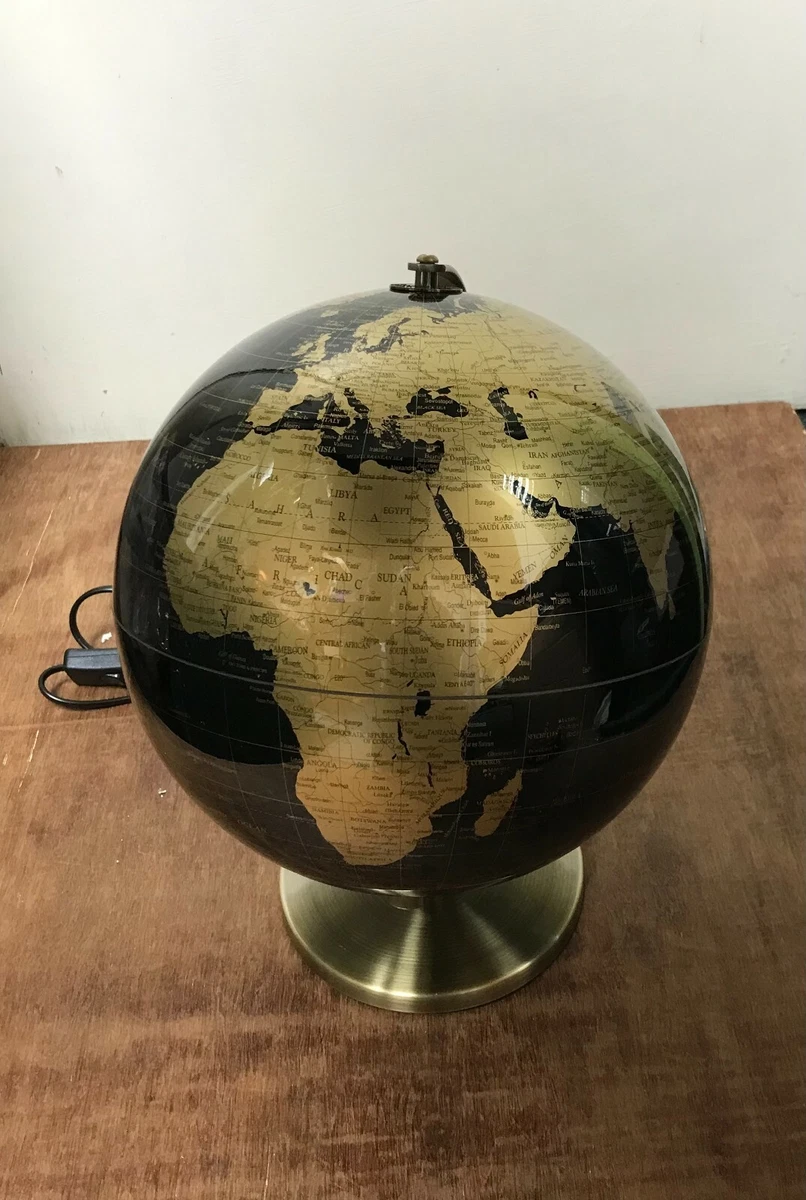 Globe map deals lamp