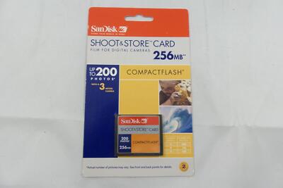 SanDisk Shoot & Store CF 256 MB CompactFlash-Karte (SDCFS-256-A99)