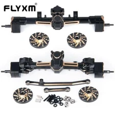 Front/Rear Brass Axles Set for Axial SCX24 Deadbolt C10 JLU Gladiator Bronco Car
