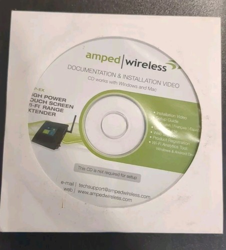 Amped Wireless Wi-Fi Range Extender - TAP-EX - Black - Complete - Picture 8 of 8