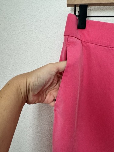 Pantalones cortos Ann Taylor rosa para mujer 100 % Lyocell bolsillos talla grande - Imagen 3 de 9