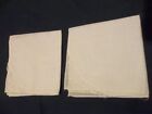 2 Vintage White Handkerchiefs About 9 1/4" X 9"