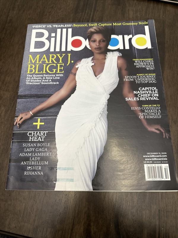 Billboard Magazine December 12 2009 Mary J. Blige Cover Story OUT OF PRINT