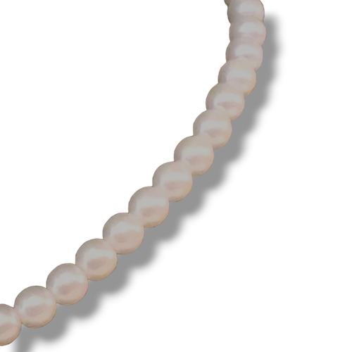Vintage Chico's Faux Pearl Pendant Beaded Necklace White Gold 12" China 2000's - Picture 8 of 13