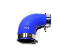 4-Ply 2.25"-3" ID 90 Degree Reducer Elbow Silicone Hose + T Bolt Clamp  BLUE