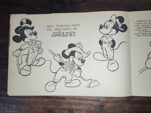 VINTAGE & SEHR SELTEN ARGENTINIEN WALT DISNEY BUCH WIE MAN MICKEY MOUSE ZEICHNET 1974 - Bild 2 von 6