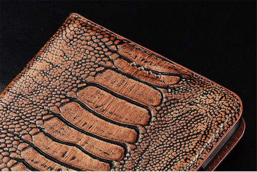 Genuine Leather Flip Case fr OnePlus 12 11 10 ACE3 Pro Ostrich Feet Holder Cover - Picture 12 of 28