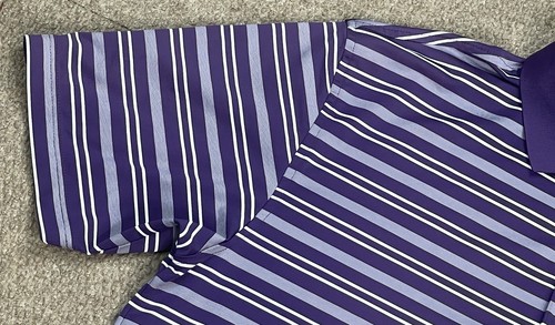 Peter Millar Summer Comfort Striped Palma Ceia 1916 Embroidered Polo Size M - Picture 3 of 13
