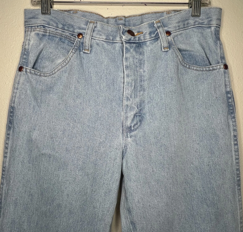 Jeans Wrangler Hombres 30x30 Azul Calce Ajustado Corte Vaquero Denim Lavado Claro 936GBH Rodeo - Imagen 2 de 16