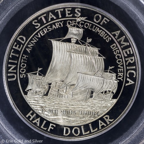 1992-S 50c Proof Columbus Commemorative Half Dollar PCGS PR 69 DCAM - Picture 4 of 4