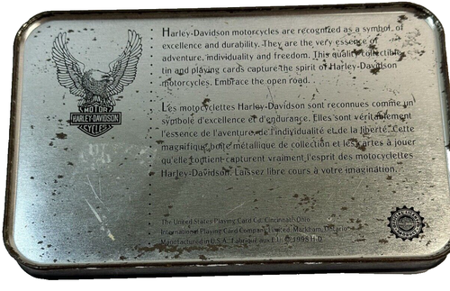 Harley Davidson Spielkarten, zwei Decks in Original Tin, Limited Edition. 1998 - Bild 3 von 4