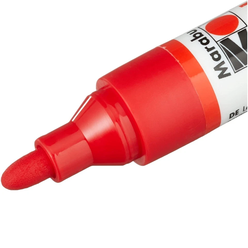 NEW! 10pk MARABU Kids Textil Permanent Fabric Markers Brush Pens Set Art Craft - Bild 2 von 4