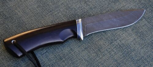 Damaszener Stahl Outdoor Messer Handarbeit Nazarov Knives Russland HRC 62 Кречет - Bild 14 von 15