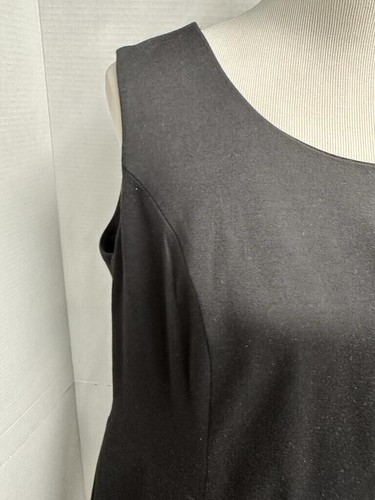 Style & Co Dress Womens 16W Black Asymmetric Boho Overlap Midi - Picture 8 of 9