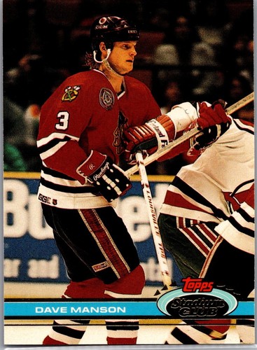 1991-92 Topps Stadium Club Hockey - #308 Dave Manson
