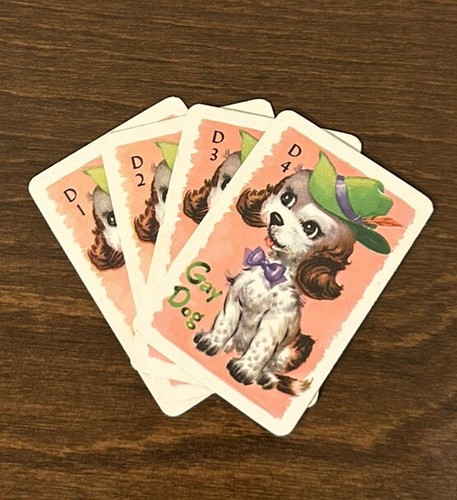 Vintage Whitman Animal Rummy Mini Card Game Complete Deck Of 44 & Instructions - Picture 8 of 21