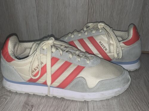 ADIDAS HAVEN SNEAKER CREME ROT GRÖSSE 7