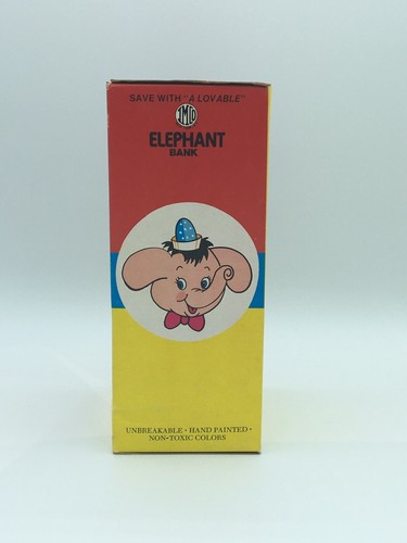 Vintage 60’s-70’s IMCO ELEPHANT FUN Bank NEW In Original Box! Made In Hong Kong - Picture 4 of 7